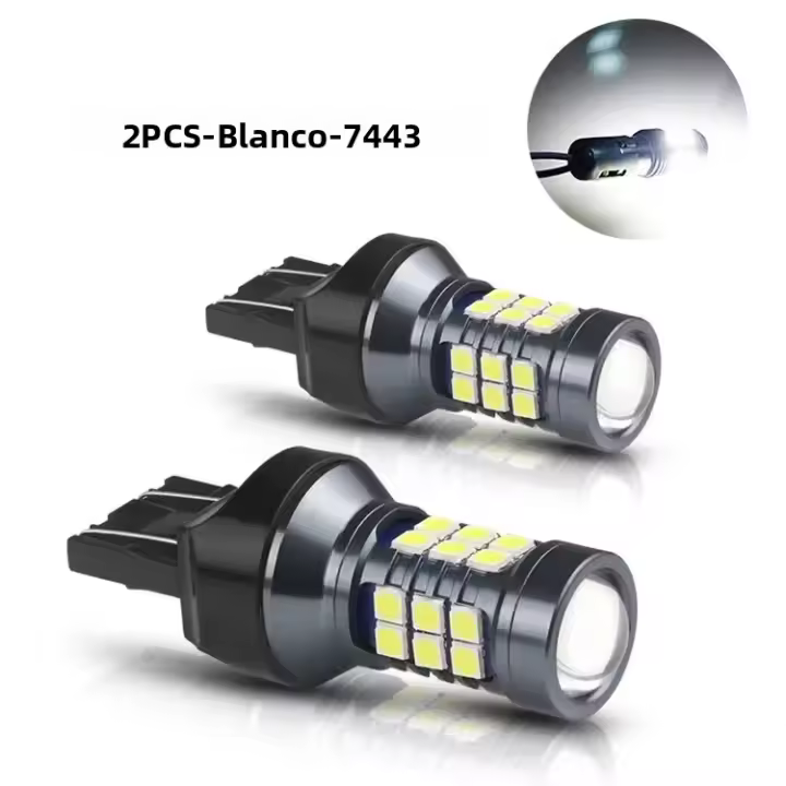NLpearl 2Pcs T20 LED 7440 WY21W W21W Lámparas De Reversa 3030SMD Para Señal De Coche Luz De Respaldo Universal 12V 3W - 1
