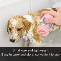 Cepillo de baño para mascotas, cepillo de baño para mascotas de silicona suave, cómodo peine de ducha de masaje, aseo ligero para Gatos Perros conejos - details 2