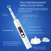 Cepillo De Dientes Eléctrico Inalámbrico Con Rotación Inteligente Recargable Compatible Con Cabezas De Repuesto Oral B 4 Modos Para Adultos - details 1