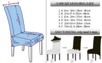 Cubierta De Silla Elástica Engrosada En Color Sólido Anti Suciedad Estilo Simple Protección Para Silla De Comedor Hotel Banquete Hogar - details 1
