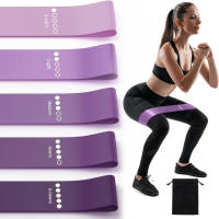 Bandas Elasticas Musculacion [Juego de 5], Correas Elasticas Musculacion Skin-Friendly Gomas Elasticas Musculacion,Bandas Elasticas Fitness with Bolsa Almacenamiento para Piernes, Glúeos, Brazos,Yoga - details 1