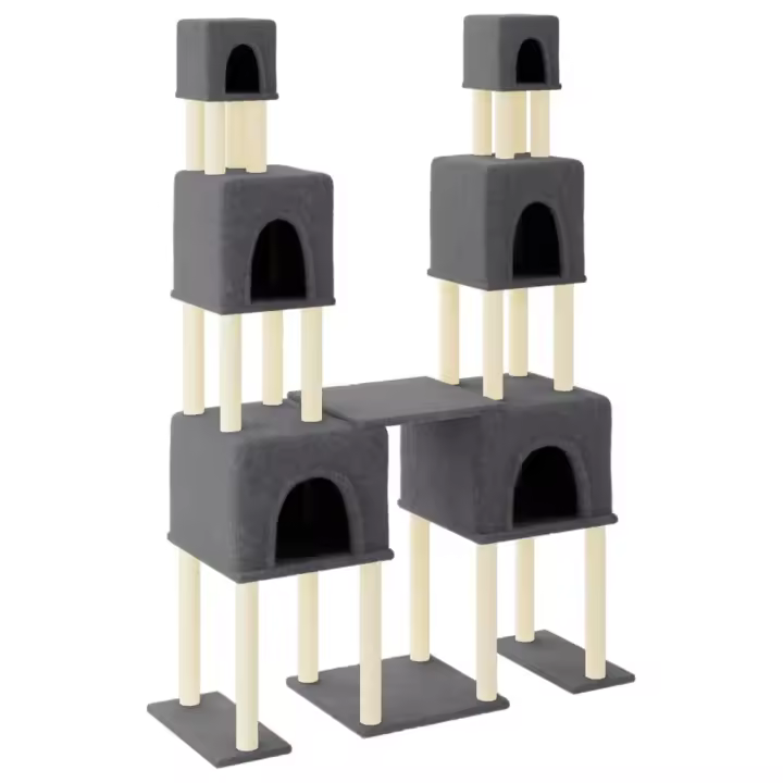Rascador para Gatos con postes de isal gris obscure199 cm - 1