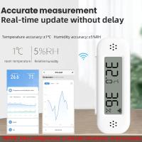Termómetro Y Higrómetro Zigbee WiFi Mini Para Hogar Inteligente Compatible Con Google Home Alexa Y APP Remote Control Tuya - details 9