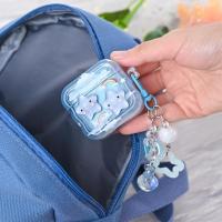 1 funda bonita para Airpods 4 con llavero, compatible con la funda Kawaii Star AirPods de 4.ª generación para mujeres y niñas. - details 3