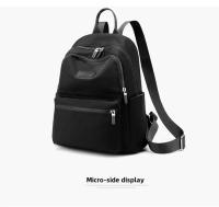 SSITO Mochila Simple informal para Mujer, mochila Escolar de Color sólido, mochila de viaje de Nailon 32*28*14cm - details 24
