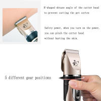 Perro Eléctrico Hair Trimmer de carga USB Pet Hair Clipper de Bajo Ruido Cat Hair Remover PET Grooming Hair Shaver Cutter Machine - details 4
