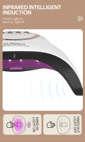 Lámpara LED UV Para Uñas 280W Con 66 LEDs Secado De Esmalte De Gel Función De Memoria De Tiempo LCD Herramientas De Manicura - details 7
