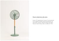CREATE  - Ventilador de pie oscilante 50W estilo retro - 3 velocidades - Motor de cobre- AIR STAND WOOD - details 2