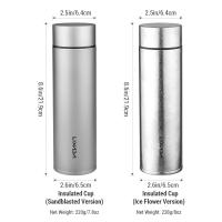 Botella De Agua LIXADA Ligera Y Aislada Pequeña Metal Termo Puro Ti Doble Capa Con Filtro De Té Para Actividades Al Aire Libre - details 5