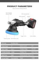 900W Cordless Car Polisher Machine Brushless Rechargeable Eccentric Polisher Wireless Car Polishing Waxing Machine Kit Tools - details 9