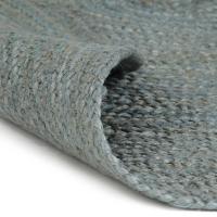 vidaXL Alfombra de yute tejida a mano redonda 150 cm Color Gris,  Gris oscuro,  Verde oliva y mas Alfombras de área  Alfombra de Piso para Sala de Estar Dormitorio Habitación Salón - details 2