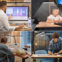 Lámpara De Escritorio LED Sin Escala Dimmable Luz De Monitor USB Para Oficina Estudio Lectura Fijación De Iluminación - details 16