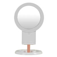 Espejo De Maquillaje Para Mesa Rotable 10x/1x Con Luz Estilo Ins Portátil Interruptor Táctil De Ajuste Sin Fin Incluido - details 7