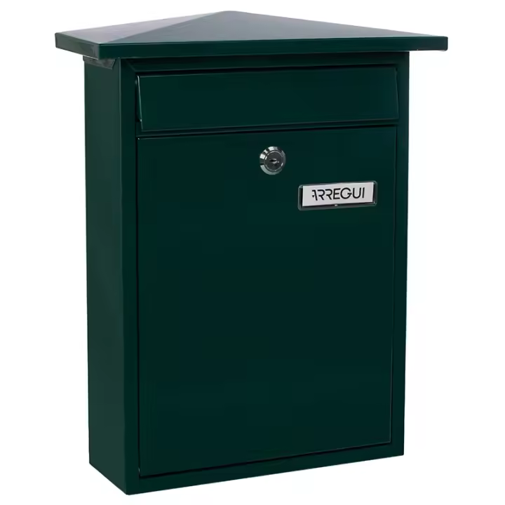 ARREGUI Home Buzón Exterior de Acero Tamaño M (Correo DIN A4 y Revistas) | Buzón de Pared Mediano | Buzón de Correo de Fondo Estrecho | Antilluvia | Fácil de Instalar - 1