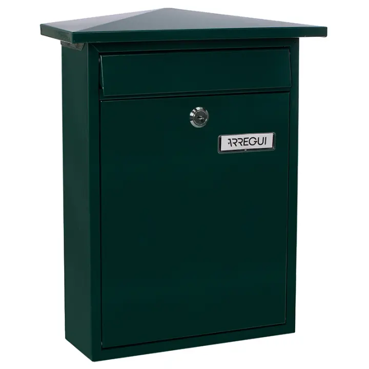 ARREGUI Home Buzón Exterior de Acero Tamaño M (Correo DIN A4 y Revistas) | Buzón de Pared Mediano | Buzón de Correo de Fondo Estrecho | Antilluvia | Fácil de Instalar - 1