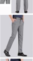 Pantalones Clásicos Para Hombre De Alta Calidad Verano Primavera Otoño Invierno Bizcaíno Casuales Negocios Pantalones Rectos De Cintura Alta Durable Suave Transpirable Antigüice Adecuado Para Oficina Comidas Noches Viajes Social - details 9