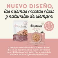 APPLAWS CAT ATÚN Y SALMÓN EN GELATINA 12X70g. Rica en carme de delicioso atún y salmón , sin cereales. - details 1