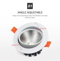 Lámpara De Techo Recargada LED COB 7W 12W 15W 18W 110V/220V Spot Luz De Enfoque Para Iluminación Interior Dormitorio Cocina Habitación - details 2