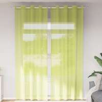 vidaXL Cortinas de gasa con ojales 2 uds en color Azul real/Rosa/Marrón claro y más | protección solar decorativa para ventanas hogar oficina dormitorio fácil de instalar - details 4