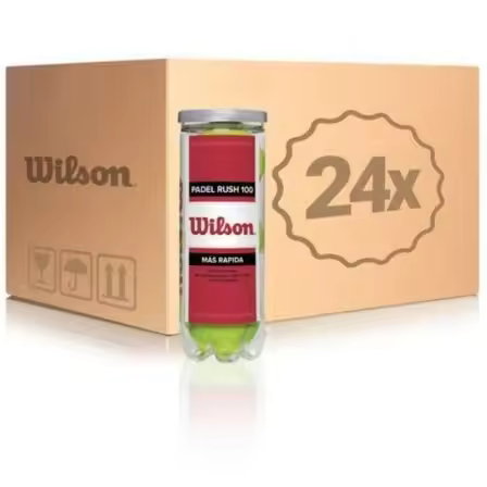 Cajón Bolas Wilson Rush 100/ 24 packs de 3 unidades - 1