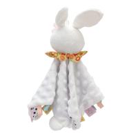 Manta de Seguridad para Bebés, Mantita de apego bebé, Dudus Bebe, Toalla para bebés, Mantita de apego bebé, Regalos Bebes, 100% Poliester, 26x27cm (Conejo) - details 3