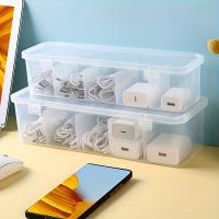 Caja De Almacenamiento De Cable Con Tapa Grande Capacidad Multifuncional Organizador Rectangular Para Escritorio De Hogar - details 4