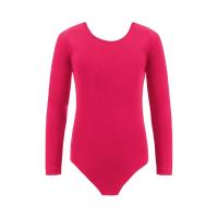 Maillot Ballet Niña de Manga Larga y Cuello Redondo, Maillot Danza Niña para Bailarina Gimnasia - details 0