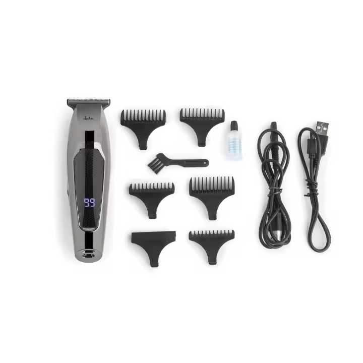 Jata Máquina Cortapelos y depiladora corporal de gran precisión Hombre, 5 guías de corte Cuchillas de acero inoxidable, Autonomía de 120 minutos, Funcionamiento con o sin cable, Incluye accesorios - JBCP3310 - 1