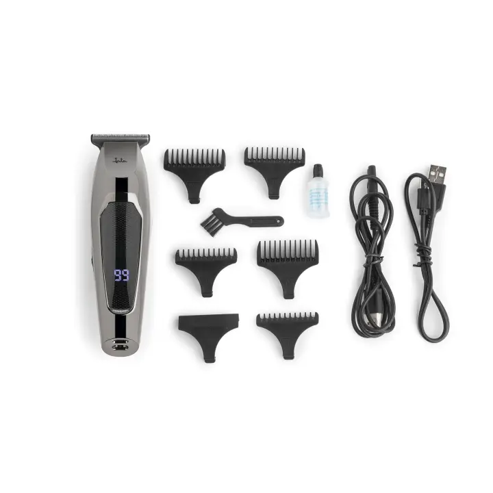 Jata Máquina Cortapelos y depiladora corporal de gran precisión Hombre, 5 guías de corte Cuchillas de acero inoxidable, Autonomía de 120 minutos, Funcionamiento con o sin cable, Incluye accesorios - JBCP3310 - 1