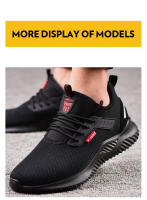Zapatos De Seguridad Para Hombre Indestructibles Con Punta De Acero Antipinchazos Zapatillas De Trabajo Moda Calzado De Protección - details 12
