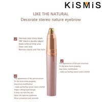 KISMIS Kit De Epilador Eléctrico Recargable USB Mini Para Mujeres Eliminación De Vello Facial Pincel De Cejas Sin Dolor - details 4