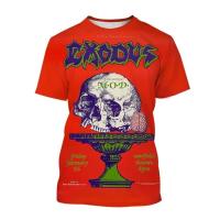 Camiseta 3D Personalizada Exodus Para Hombres Y Mujeres Estilo Hip-Hop Harajuku Callejero Punk Casual Transpirable De Verano - details 2
