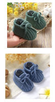 Botines De Primer Pasos Para Bebés Recién Nacidos Niño Y Niña Suéter Tejido Sólido Calzado Infantil Cálido Accesorios De Ropa Transversales Todas Las Estaciones - details 11
