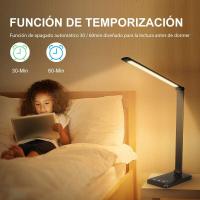 Lámpara Escritorio LED, Flexo de Escritorio, La luz natural protege los ojos, Lampara led Escritorio regulable con puerto de carga USB, 5 Modos - details 4