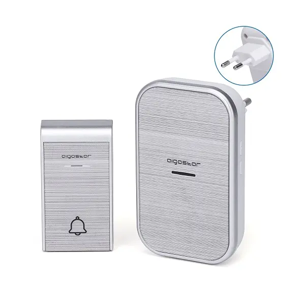 Timbre inalámbrico, CA, plateado - 1