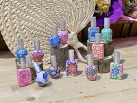 Lote de 20 perfumadores atomizadores de cristal recubiertos de pasta de fimo redondos ovalados y rectangulares para detalles de invitadas de boda comuniones bautizos aniversarios - details 1