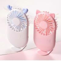 Mini ventilador portátil recargable por USB (paquete de 2) Para el hogar, La Oficina y el camping, Rose y Azul color. - details 1