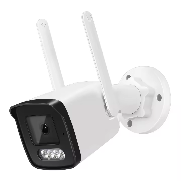 Cámara De Seguridad IP 8MP 4K Wifi Con Detección De Humanos AI Cámara De Pared Bala 2MP Visión Nocturna Color CCTV Exterior ICSee - 1