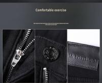 WTHINLEE Jeans Negros Para Hombre Estilo Clásico Stretch Cómodo Pantalones De Negocios Casual Ajuste Regular Trousers De Denuim - details 9