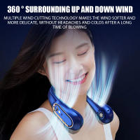 Ventilador de cuello colgante con pantalla Digital, Ventilador eléctrico sin aspas, banda para el cuello, Mini enfriador de aire portátil, recargable por USB - details 15