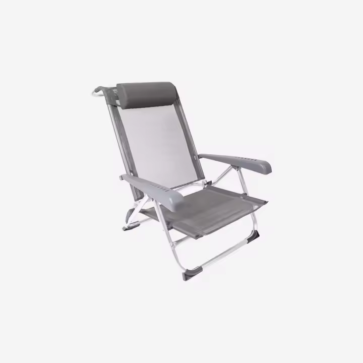 Bo-Camp - Silla de playa - Saint-Tropez - Gris - 1