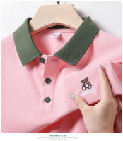 Camisa Polo Para Hombre Con Bordado De Oso Cartoon Manga Corta Estilo Casual Transpirable Para Verano 2024 Comodidad Y Brevedad - details 9