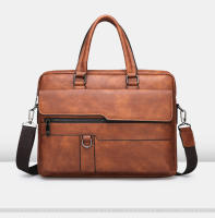 Bolso De Negocios De Cuero Para Hombre Bolso De Mano De Lujo Bolsa De Hombro Para Oficina A4 Portátil Bolsa Transversal MaleTote Bags - details 14