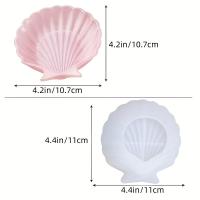 Molde De Silicona Para Joyería Estilo Oceánico Con Forma De Concha Moldes Para Colgantes Y Pendientes Repostería Epoxy - details 4
