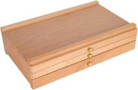 Caja de pintura portátil 3 capas, caja de suministros de Arte de madera de almacenamiento de pintura, suministros de Arte de cajón de gran capacidad para almacenamiento de transporte de boceto - details 2