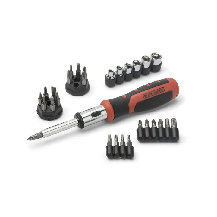 Black+Decker Juego Multipuntas Carraca 29 Piezas BDHT0-62130 - 1