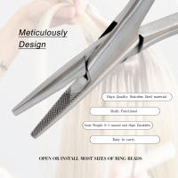 Alicates Para Extensiones De Cabello Multifuncionales Microlinks Herramienta Para Extensiones De Plumas Y Anillos De Microlink - details 0