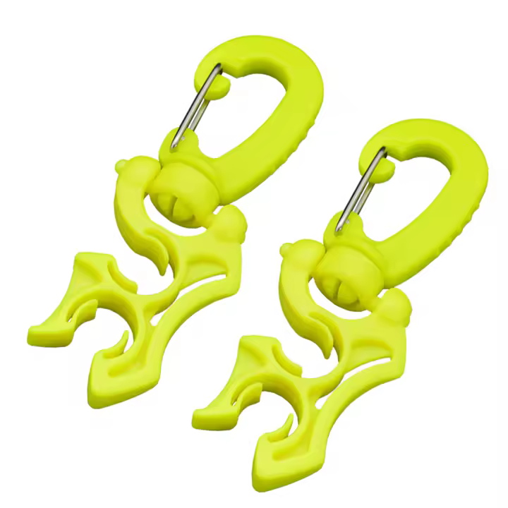 2 Pcs Porta-hazas De Buceo Con Clip Para Mangueras De Alta/baja Presión Reguladores Y Medidores Para Snorkel Y Buceo - 1