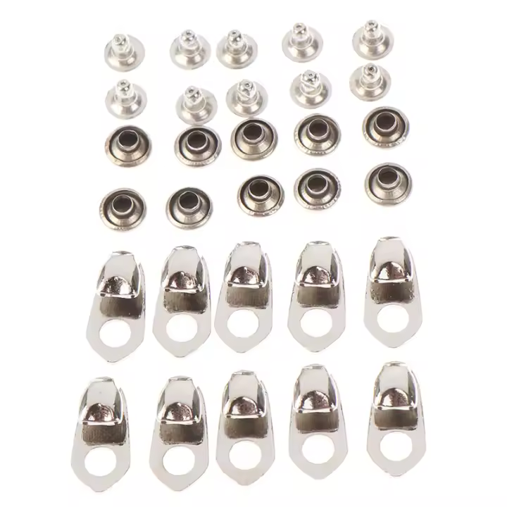 10 Conjuntos De Gancho Para Laces De Zapatos Con Hebels Y Rivetones Para Escalada Y Senderismo Material Metálico Decoraciones Para Zapatos - 1