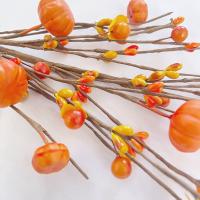 Plantas Artificiales De Calabaza Y Hojas De Maple Para Decoración De Halloween Arreglo Floral Para Sala De Estar Festivales Y Fotografía De Props - details 9